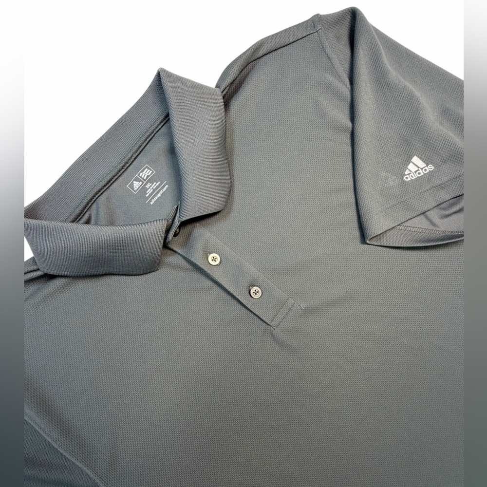 Adidas Golf Gray Polo Shirt Men’s 3XL Short Sleeve Logo